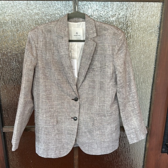 ANINE BING
Quinn plaid linen blazer size Small NWT - Picture 5 of 11